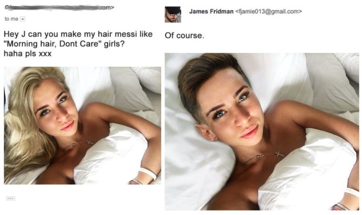 James Fridman puedes ponerme el cabello de messi