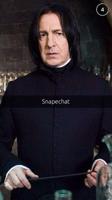 Snapchat Divertidos. Una foto de Snape