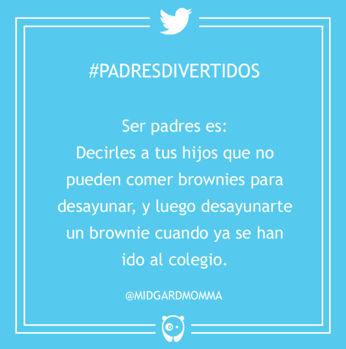 #PadresDivertidos no pueden desayunar brownies