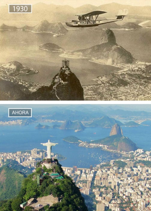 Foto de Río de Janeiro en 1930 y ahora