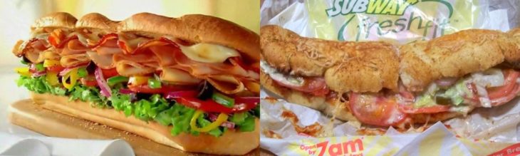 subway expectación vs realidad