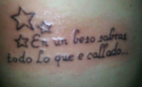 Tatuajes con errores de ortografía