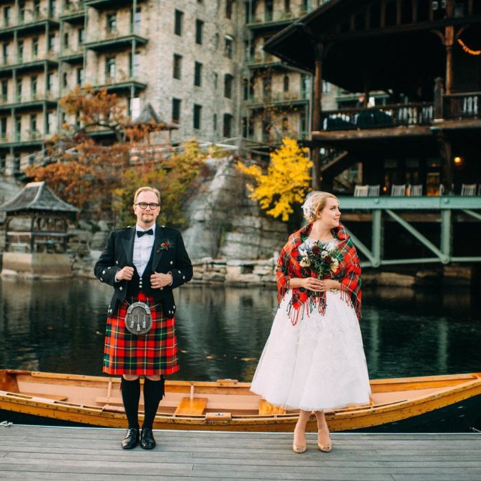 pareja de novios de escocia