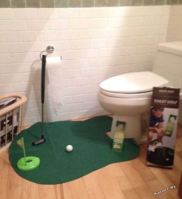 juego de mini golf para el baño