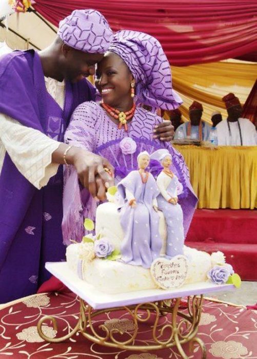 pareja de novios nigerianos