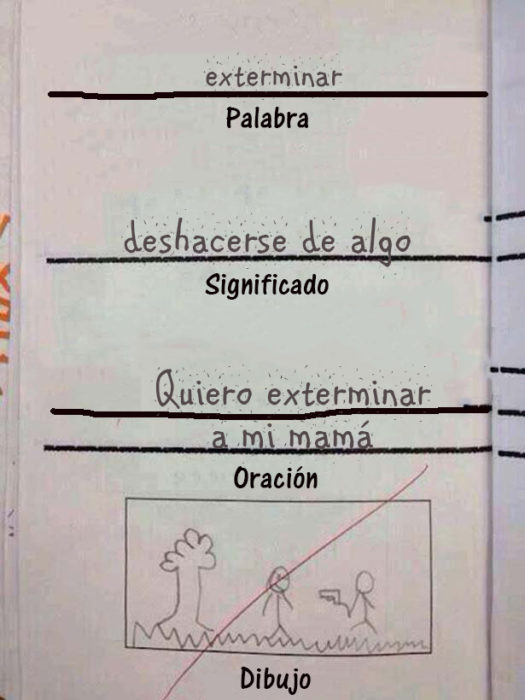 Respuestas ingeniosas. Exterminar a mamá