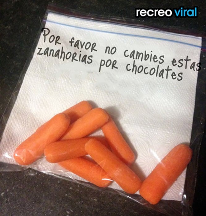 zanahorias y servilletas