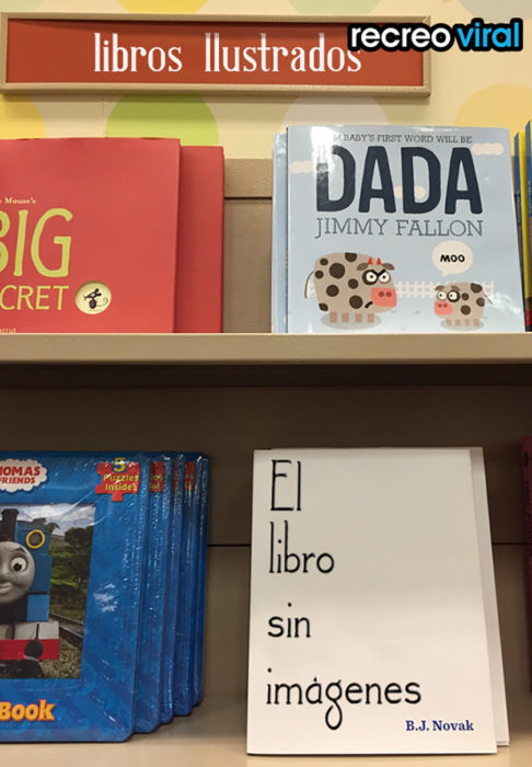 libros ilustrados en estantería