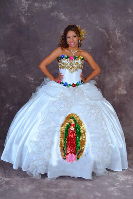 vestido de la virgen de guadalupe