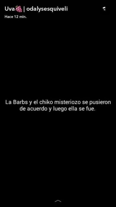 La barbs y el chico misterioso se pusieron de acuerdo