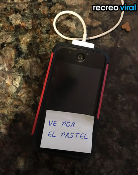 nota en el celular