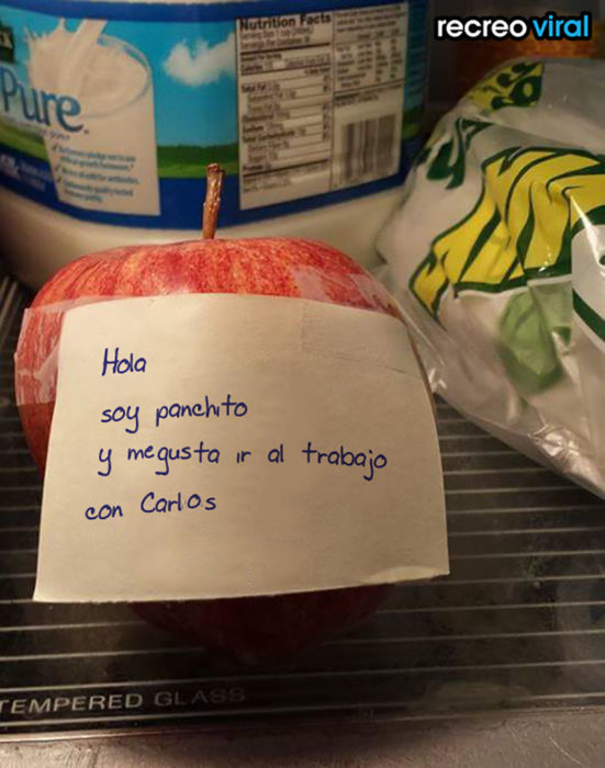 nota en manzana