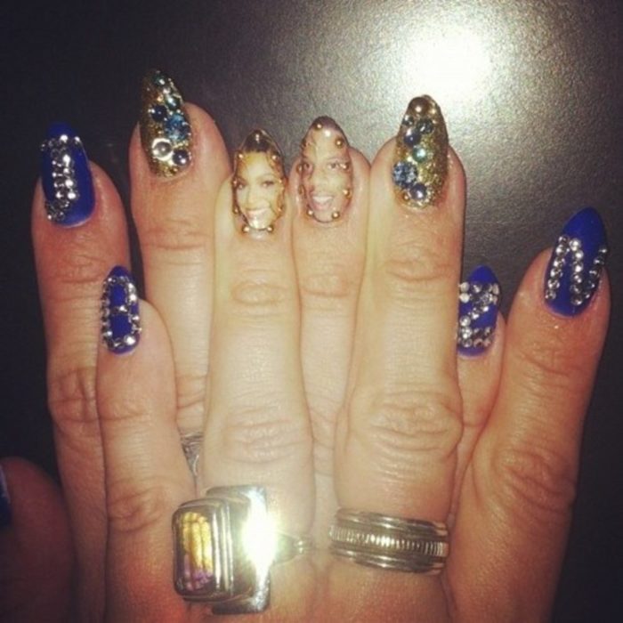 uñas de beyonce y jay z