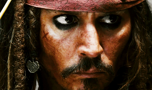 Capitan Jack Sparrow moviendo los ojos