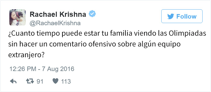 Los mejores tuits de Río 2016. Comentarios ofensivos sobre equipos extranjeros