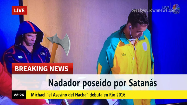 PhelpsFace. Nadador poseido por Satanas