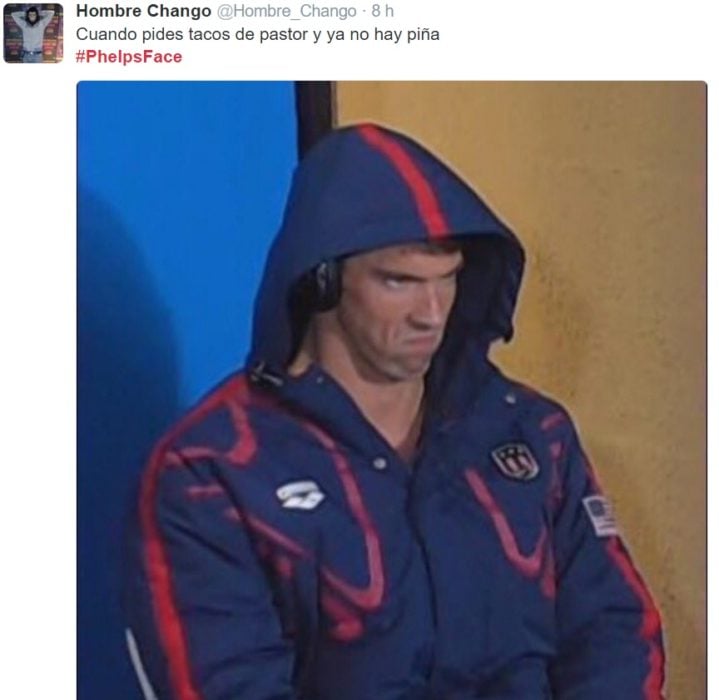 PhelpsFace pides tacos de pastor y no hay piña