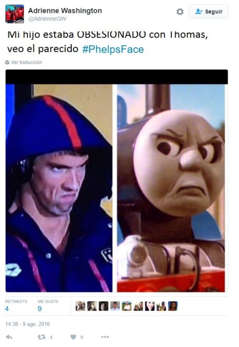 PhelpsFace. COmo thomas el tren