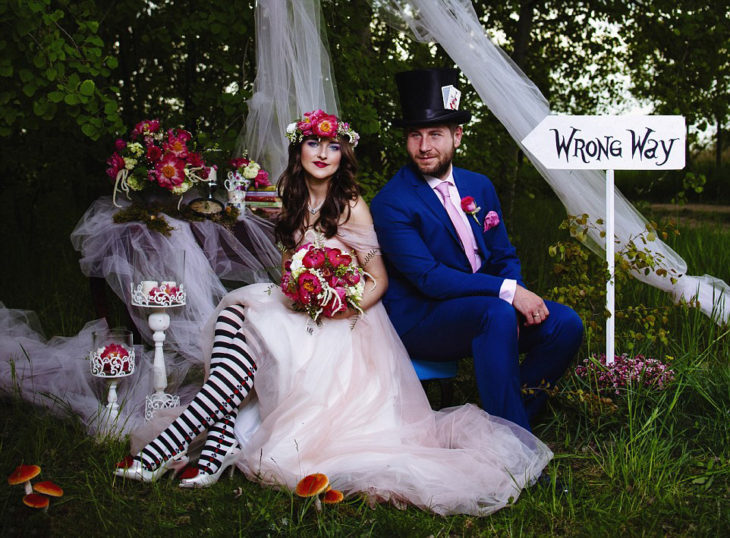 boda tema alicia en el país de las maravillas