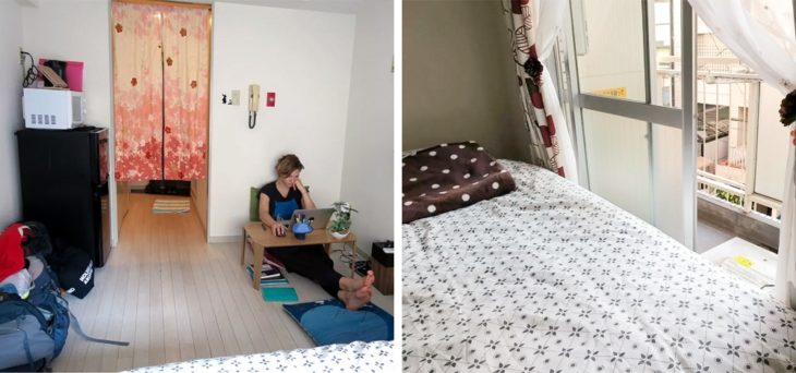 recámara apartamento de japón