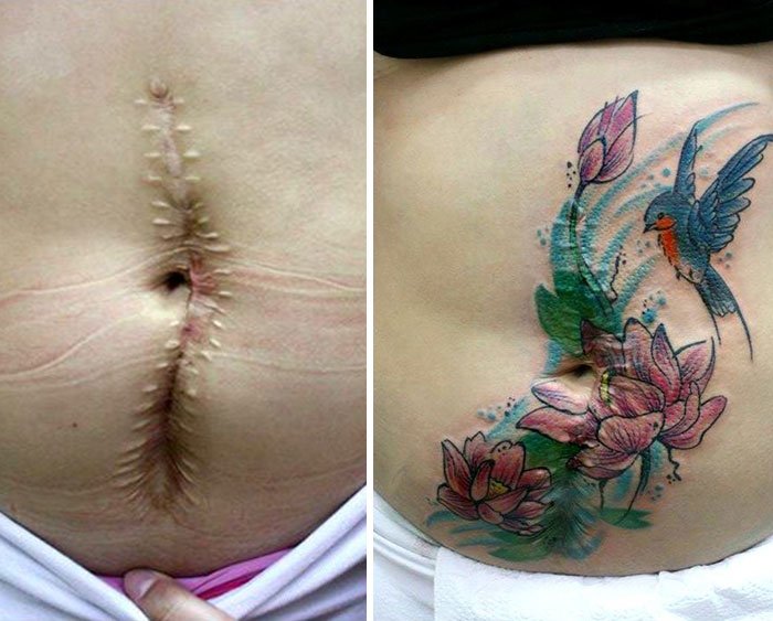 tatuaje abdomen