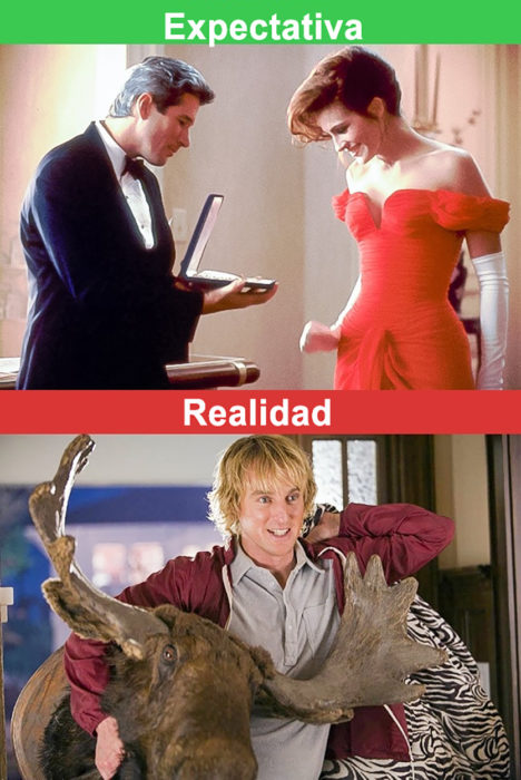 regalos de pareja expectativa vs realidad