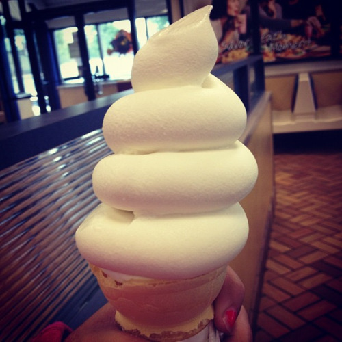 helado en espiral perfecto