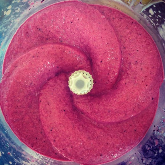 smoothie que parece una flor