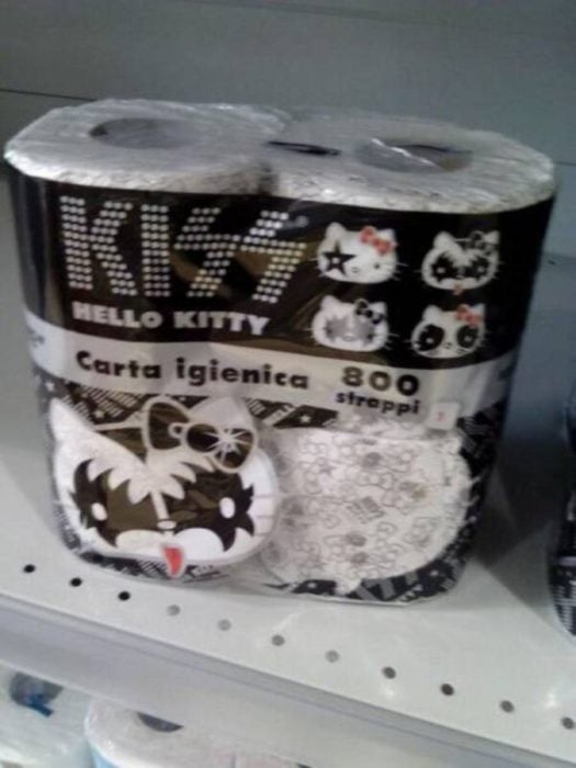 papel de baño de kittie metalera