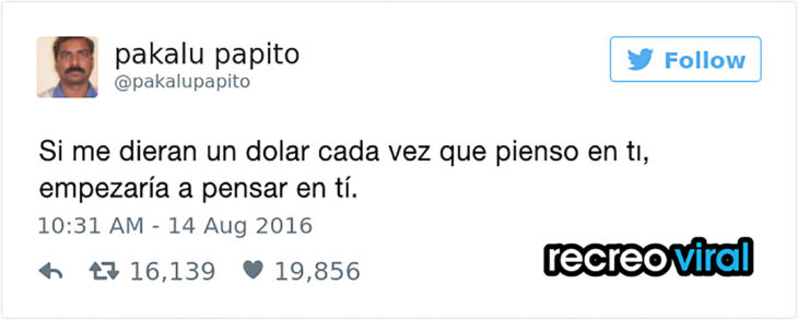 tuit si me dieran un dolar