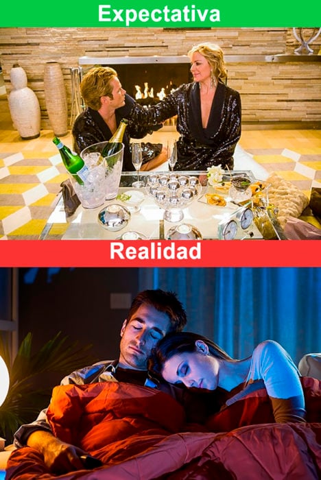 fin de semana romántico expectativa y realidad