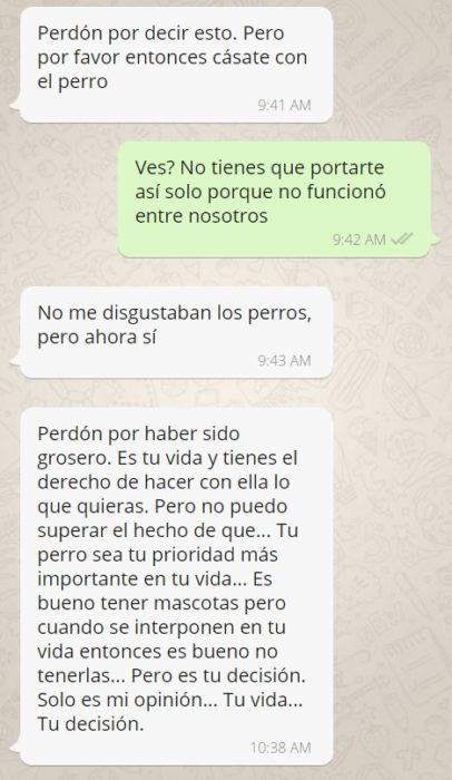 Rechaza propuesta de matrimonio - whats cásate con el perro