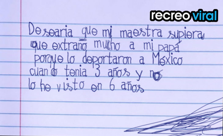 nota niño mi papá fue deportado