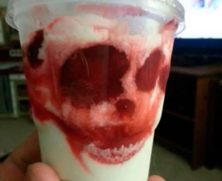 postre con forma de calavera