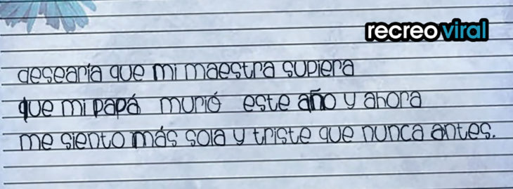 nota mi papá murió este año