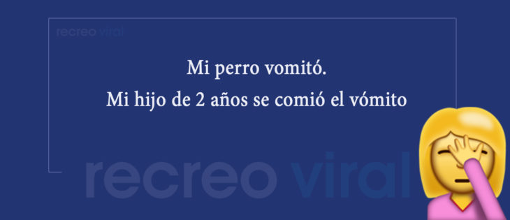 Cosas niños dicen o hacen - se comio el vómito