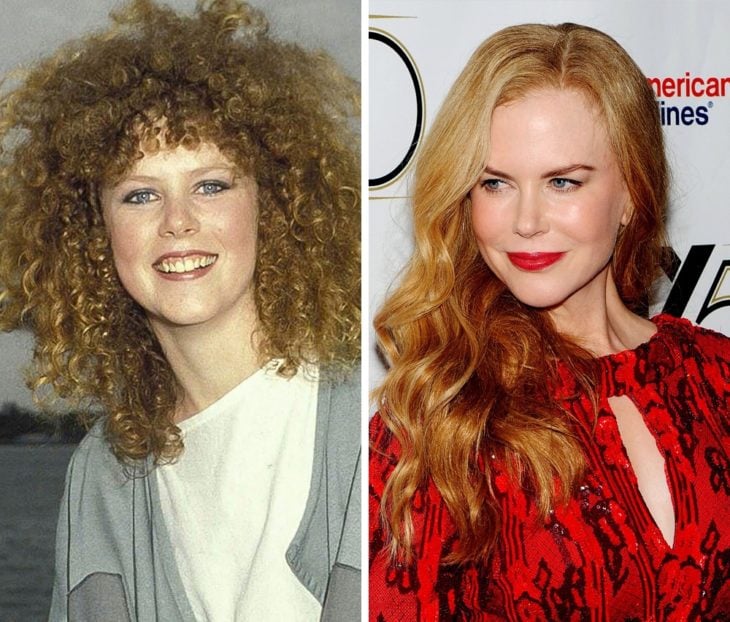 Nicole Kidman antes y después de ser famosa