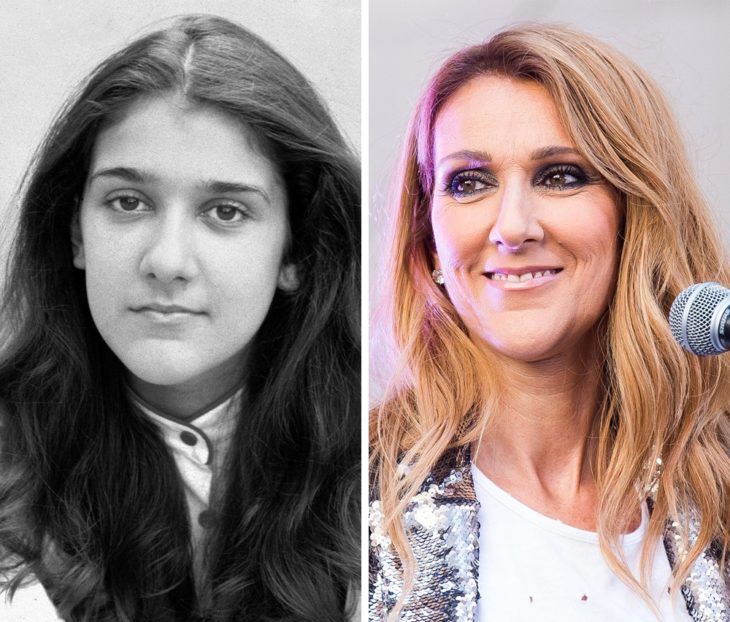 Celine Dion antes y después de ser famosa