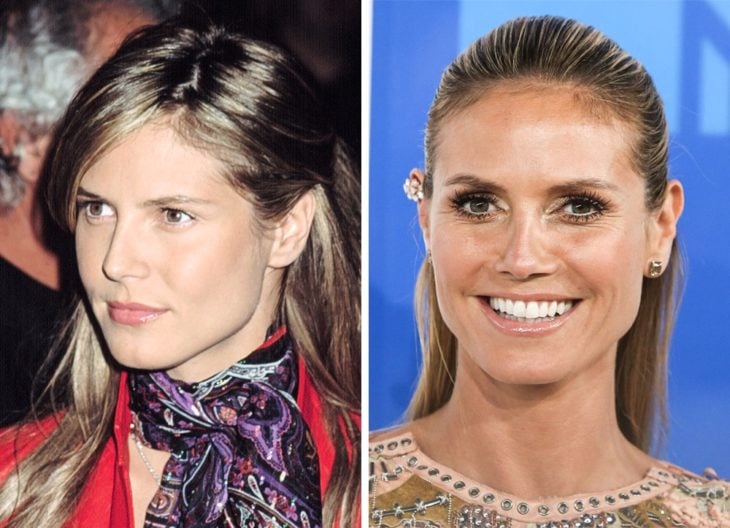 Heidi Klum antes y después de ser famosa