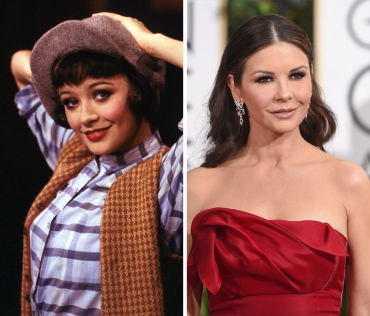 Catherine Zeta-Jones antes y después de ser famosa