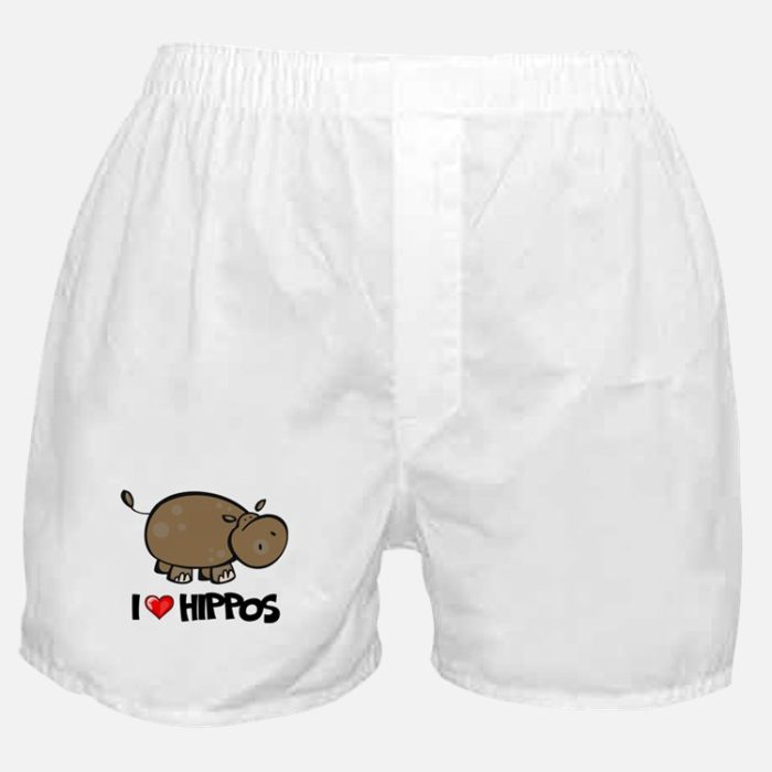 Boxers de hipopótamo