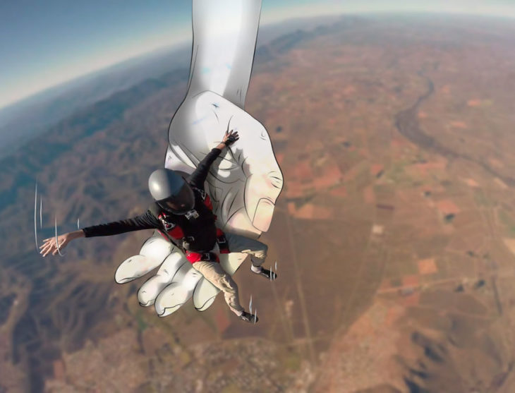 simulación de estar sentado en una silla disfrutando de la vista que le ofrece el paisaje