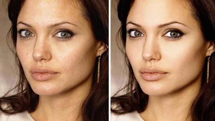 Celebridades usan photoshop - Angelina Jolie