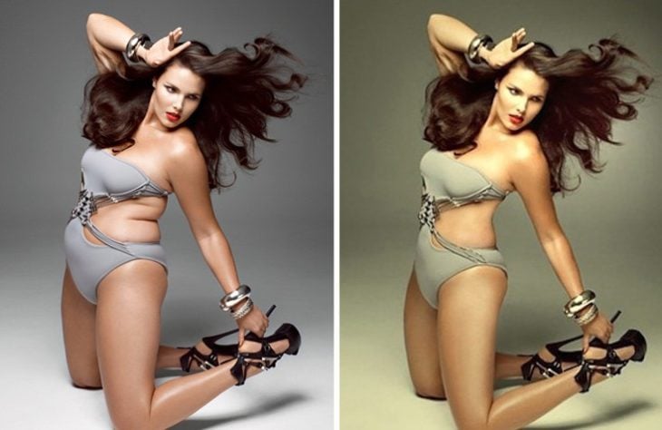 Celebridades usan photoshop - Candice Huffine