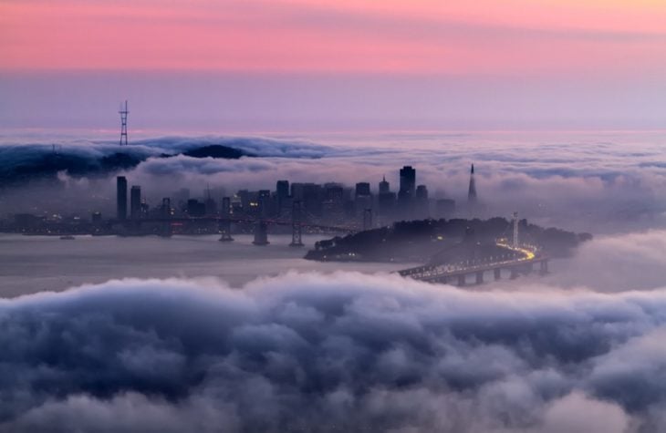 Fotos impresionantes y hermosas. Nubes san francisco