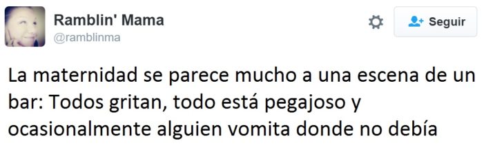 Hilarantes tuits mamás - maternidad como un bar