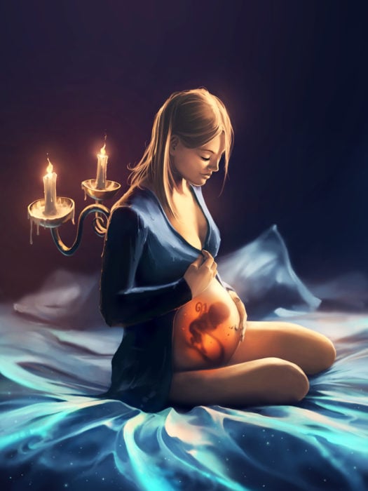 Ilustraciones Cyril Rolando - mujer embarazada