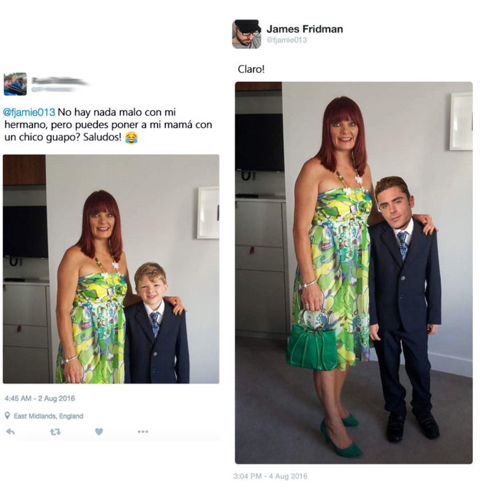 James Fridman- le pide alguien guapo para su mamá