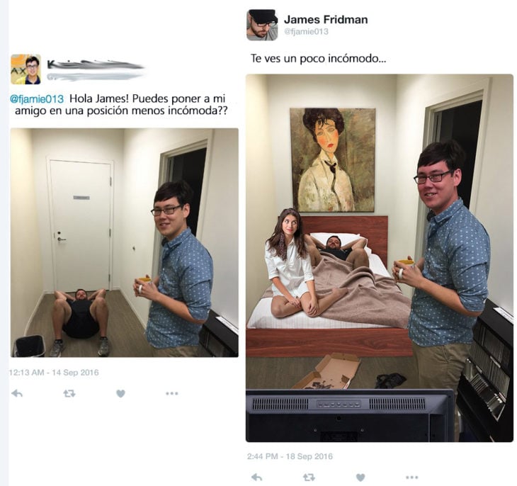 James Fridman- le piden una posición menos incómoda