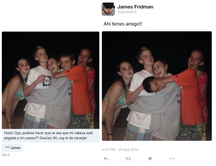 James Fridman- le piden su cabeza unida a su cuerpo